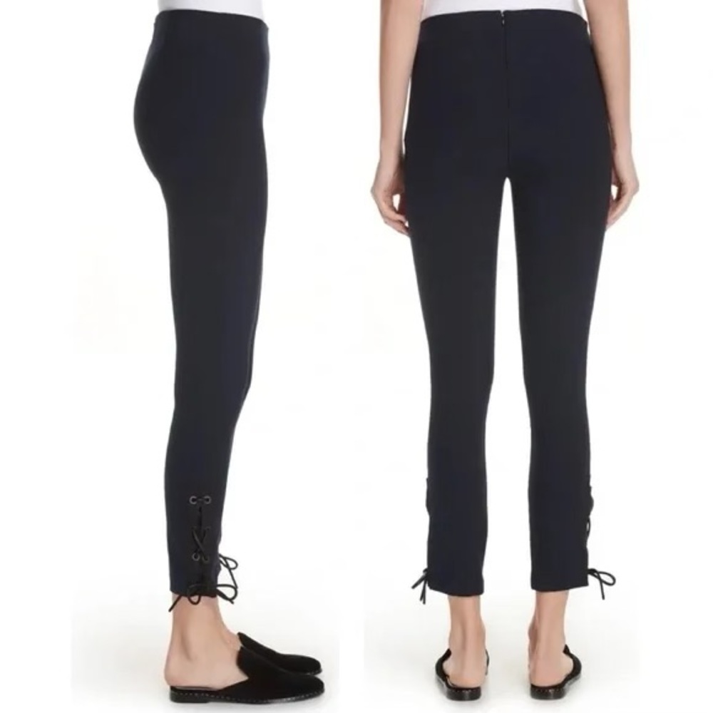 Rag & Bone Simone Lace Up Dress‎ Pants in Navy Size 4